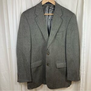 Polo University Ralph Lauren 100% Wool Herringbone Blazer‎ Sport Coat Size 46***